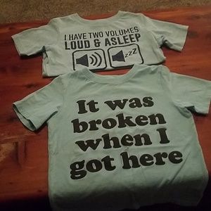 TWO boys tshirts.